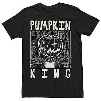 Disney's The Nightmare Before Christmas Men's Pumpkin King Stack Tee