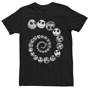 Disney's The Nightmare Before Christmas Jack Skellington Men's Emotional Spiral Tee