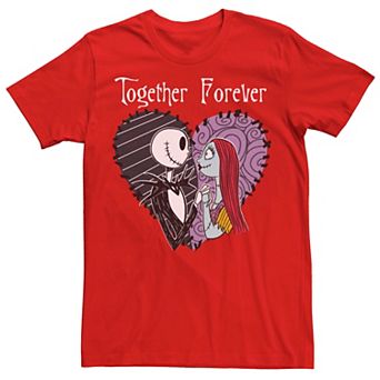 Disney's The Nightmare Before Christmas Jack & Sally Together Men's Tee