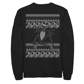 Disney's The Nightmare Before Christmas Jack Ugly Pattern Men's Sweatshirt