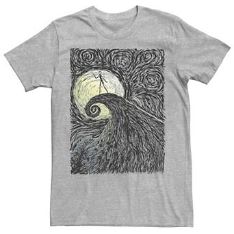 Disney's The Nightmare Before Christmas Men's Spiral Hill Portrait Tee