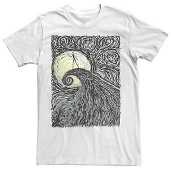 Disney's The Nightmare Before Christmas Men's Spiral Hill Portrait Tee