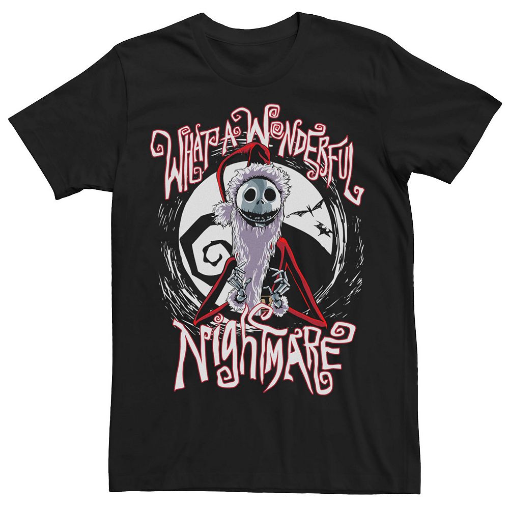 The Nightmare Before Christmas Jack Skellington Regen Unisex Kids T-Shirt - Zwart