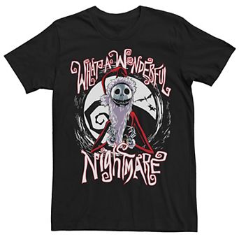 Disney's The Nightmare Before Christmas Jack Skellington Men's Santa Claus Tee