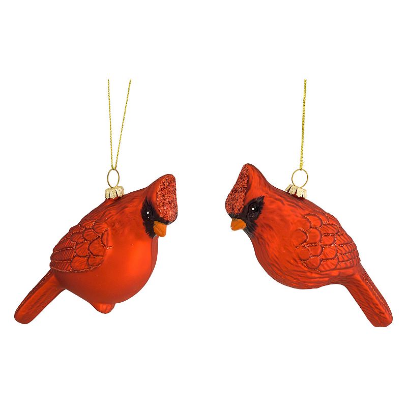 Melrose Cardinal Ornament, Red