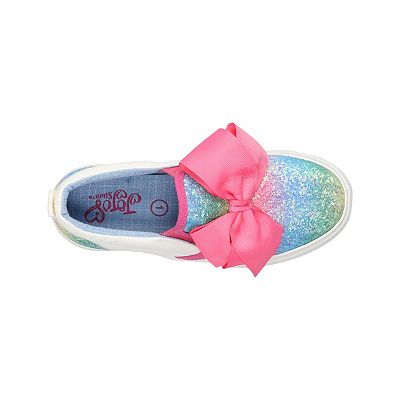 JoJo Siwa Rainbow Glitter Girls Slip On Sneakers