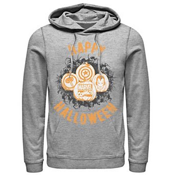 Men's Marvel Avengers Pumpkins Happy Halloween Hoodie