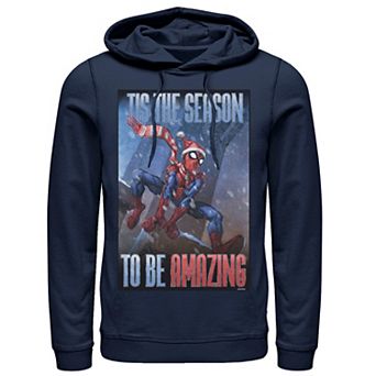 Men's Marvel Spider-Man 'Tis The Season To Be Amazing Hoodie