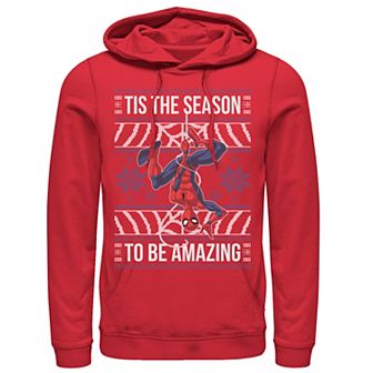 Men's Marvel Amazing Spider-Man Ugly Christmas Sweater Hoodie