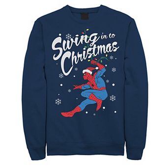 Men's Marvel Spider-Man Swing In To Christmas Sweatshirt