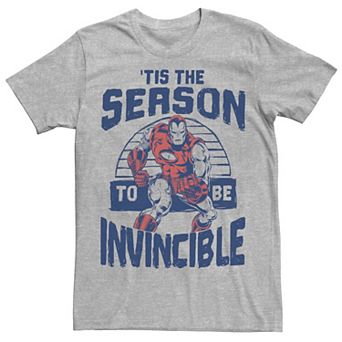 Men's Marvel Iron Man 'Tis The Season Invincible Christmas Tee