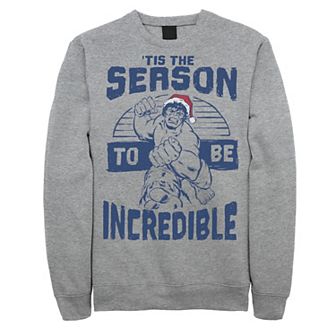Men's Marvel The Hulk 'Tis The Season To Be Incredible Christmas Sweatshirt