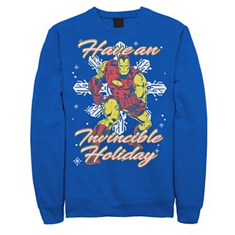 Men's Marvel Iron Man Have An Invincible Holiday Christmas Sweatshirt