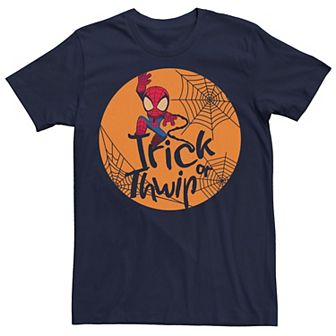 Men's Marvel Spider-Man Trick Or Thwip Halloween Tee