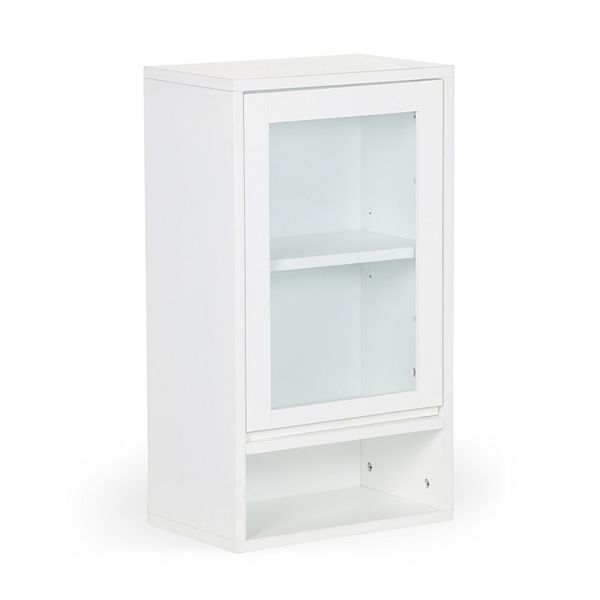 Simpli Home Draper Mid Century Modern Wall Cabinet