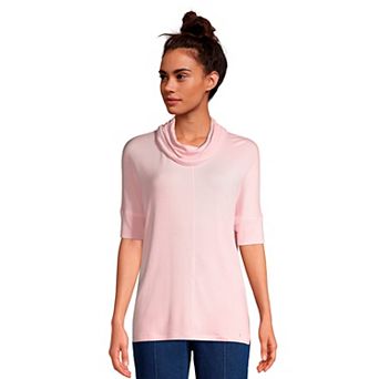 Women's Lands' End Super Soft Elbow Cowlneck Top