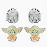 Disney's Star Wars The Mandalorian The Child aka Baby Yoda Brass Plated Earring Set
