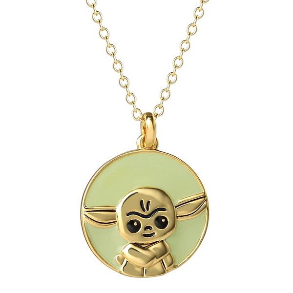 Star Wars The Mandalorian Grogu (aka: Baby Yoda/ The Child) with Cup Pendant Necklace