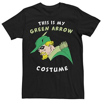Men's DC Comics This Is My Green Arrow Costume Text Tee