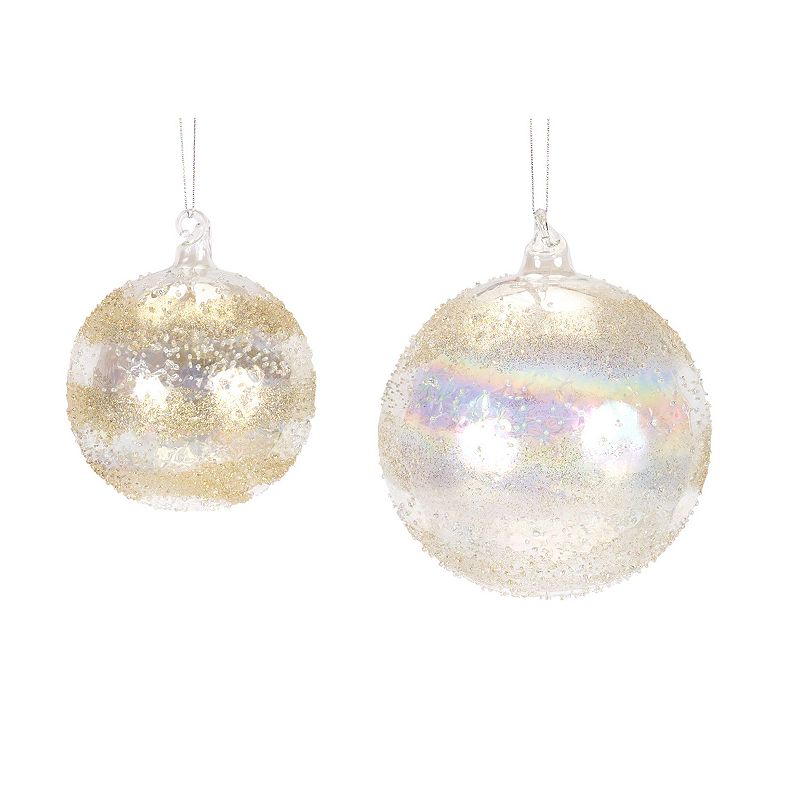 62579480 Melrose Glass Ball Christmas Ornament, Multicolor sku 62579480
