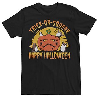 Men's Star Wars Porgs Jack-O-Lantern Halloween Text Poster Tee