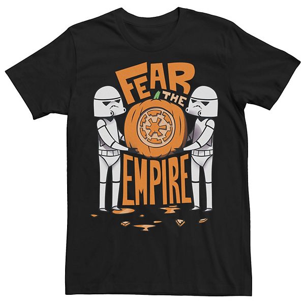 Mens Star Wars Trooper Fear The Empire Jack O Lantern Poster Tee 7276