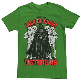 Men's Star Wars Darth Vader Lack Of Cheer Is Disturbing Tee