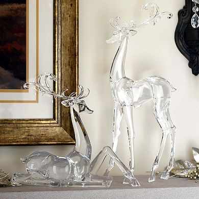 Faux Deer Table Decor 2-piece Set