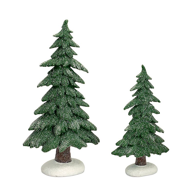 UPC 746427646000 product image for Frosted Christmas Tree Floor Decor 2-piece Set | upcitemdb.com