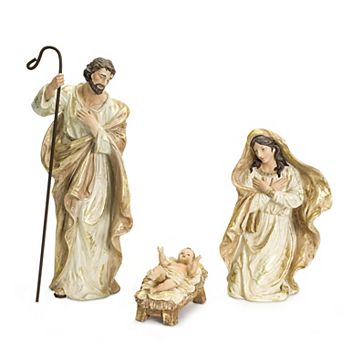 Holy Family Christmas Table Decor 3 pc Set