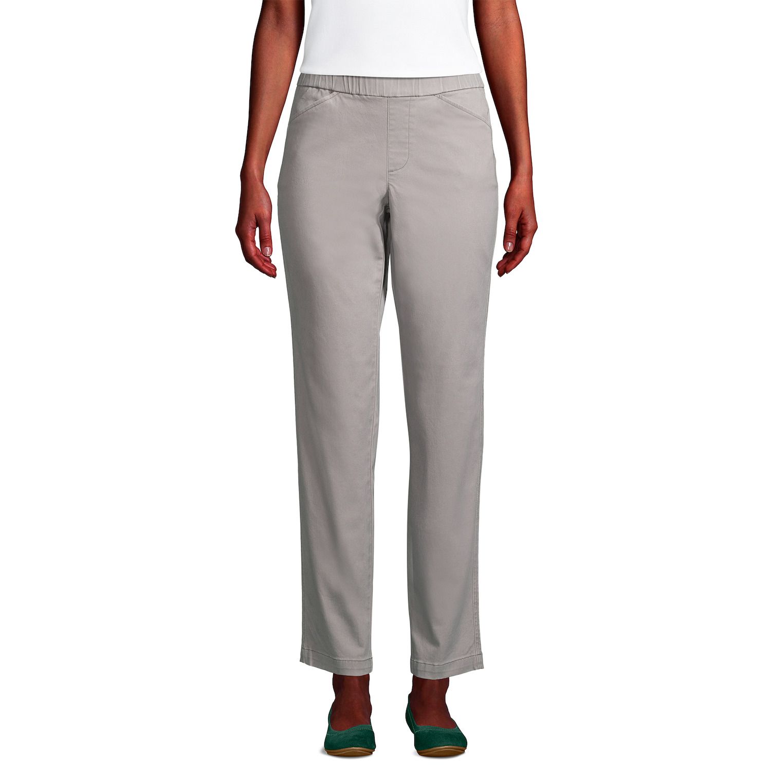 petite grey chinos