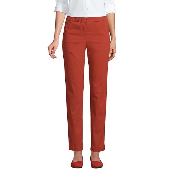 Women's Lands' End Pull-On Chino Ankle Pants