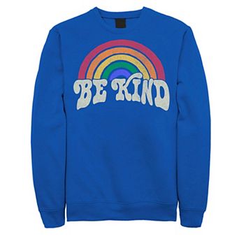 Men's Fifth Sun Be Kind Retro Rainbow Sweatshirt