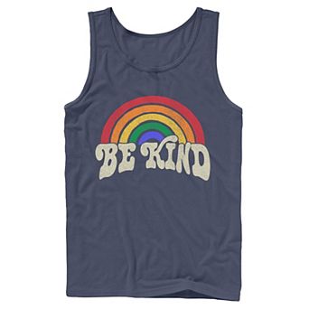 Men's Fifth Sun Be Kind Retro Rainbow Tank Top