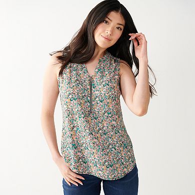 Zipper Front Top