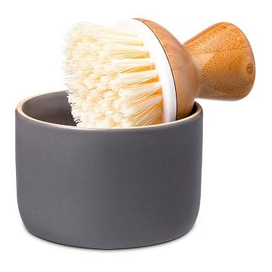 Full Circle Bubble Up Set Soap Dispenser & Dish Brush Set