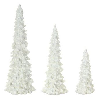 White Tree Table Decor 3 pc Set