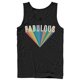Men's Fifth Sun "Fabulous" Rainbow Burst Tank Top