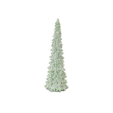 Frosted Artificial Christmas Tree Table Decor 3-piece Set