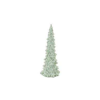 Frosted Artificial Christmas Tree Table Decor 3-piece Set