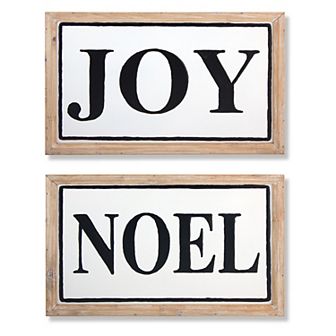 Noel Joy Christmas Wall Decor 2 pc Set