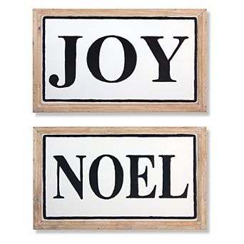 Noel Joy Christmas Wall Decor 2 pc Set