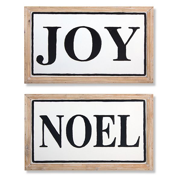 Noel Joy Christmas Wall Decor 2piece Set
