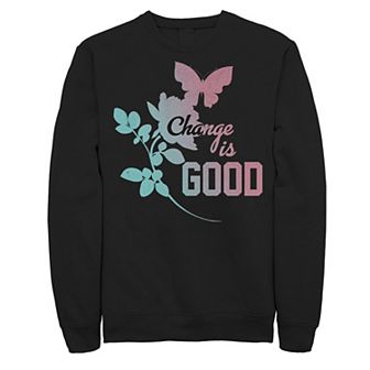 Men's Fifth Sun "Change Is Good" Floral Silhouette Sweatshirt