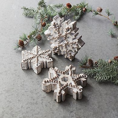 Melrose Snowlfake Decor 3-pc. Set