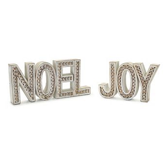 Melrose Noel & Joy Decor 2 pc Set
