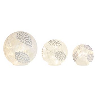 Melrose LED Pine Cone Globe 3 pc Set