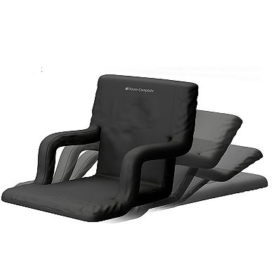 Home Complete Stadium Seat Chair Cushion with Armrests 2-Piece Set
