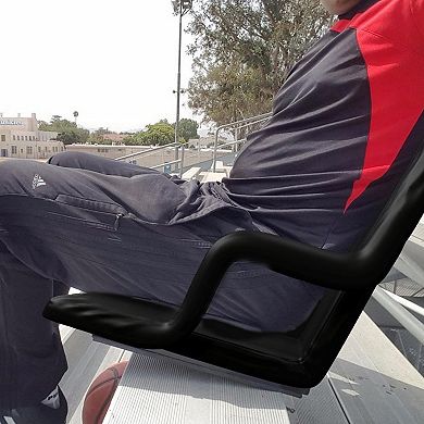 Home Complete 2-Piece Wide Stadium Seat Chair Cushion with Armrests