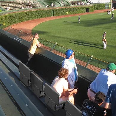 Home Complete 2-Piece Wide Stadium Seat Chair Cushion with Armrests